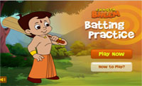 Chota Bheem Batting Practice